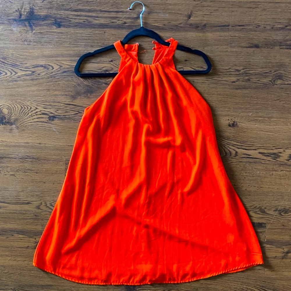 Red swing mini dress